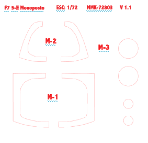 More information about "F-5E Canopy masks for Italeri´s 1/72 Kit"