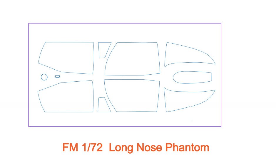 Canopy Masks 1_72 FineMolds Long Nose Phantoms