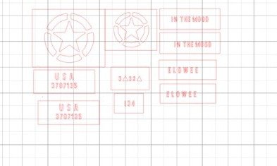 1/35 stencils for M4A1 76mm.