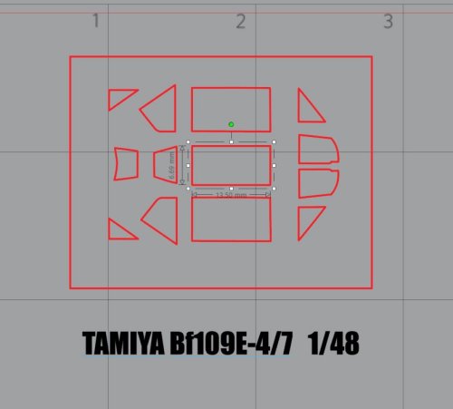 More information about "Tamiya Bf109 E-4/7 canopy 1/48"