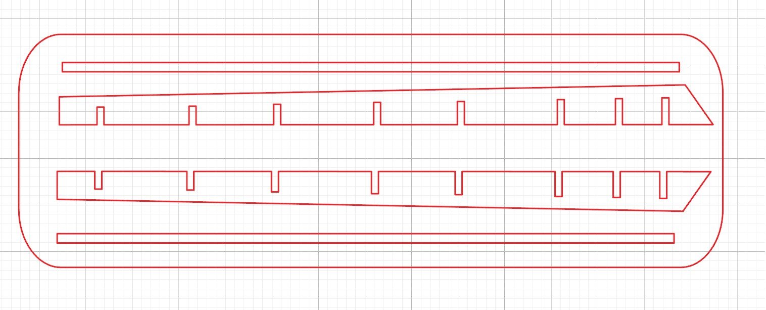 Fujimi 1/72 F-86 slats inner structure