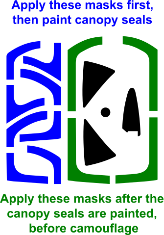 1/72 Scale Airfix New Tool Buccaneer Canopy Masks